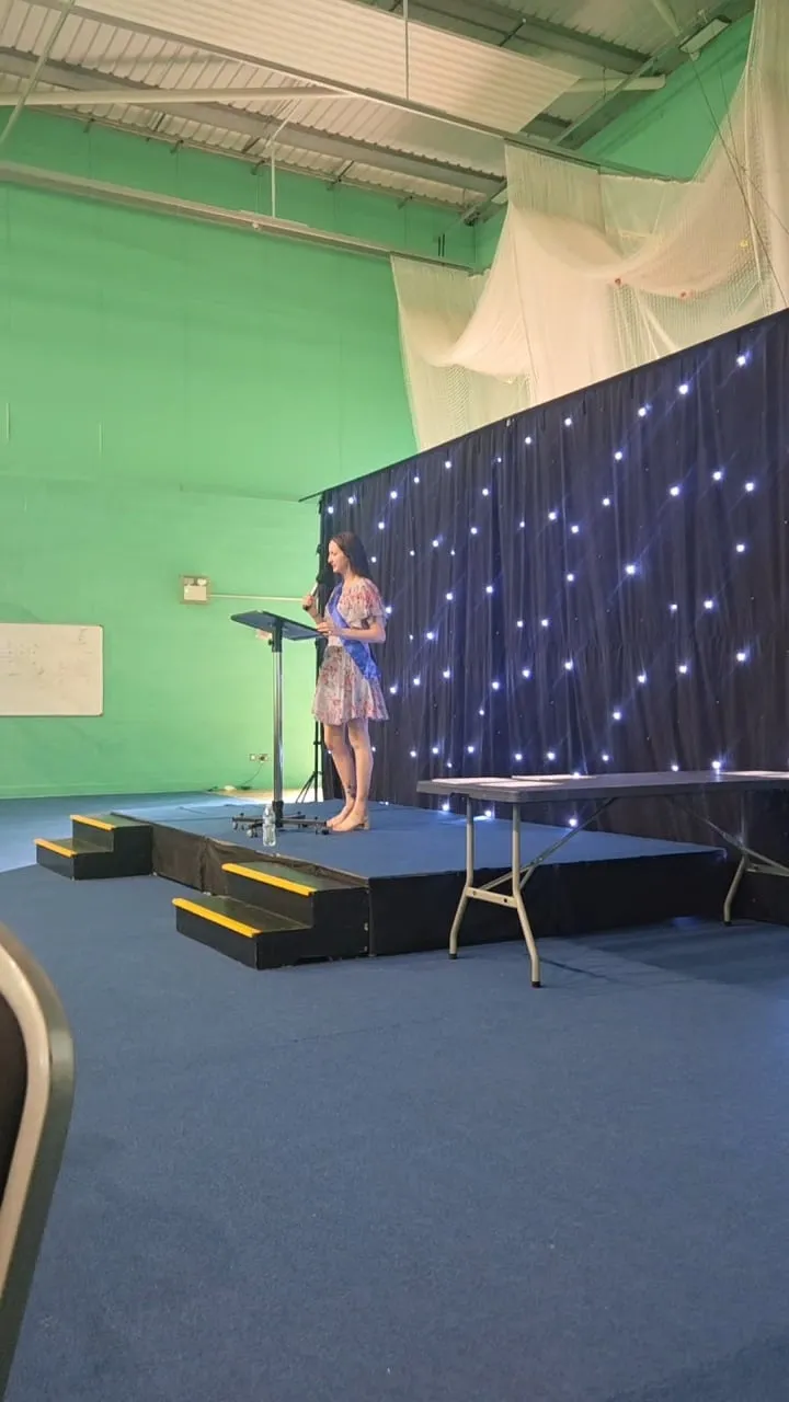 Emma on a conference platform